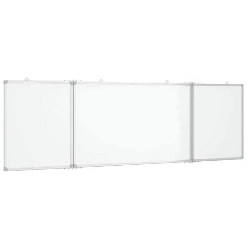 vidaXL Tableau Blanc magnétique Pliable 160x50x1,7 cm Aluminium, Tableau Blanc Pliable, Tableau Blanc Pliable effaçable à Sec, Tableau Blanc magnétique...