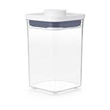 OXO Good Grips POP Container - Airtight Food Storage - Small Square Short 1.1 Qt Ideal for 1 lb of brown sugar or confectioner's sugar