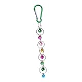 Perroquet - avec conception de boucle en métal pour une suspension facile à l'intérieur de la cage ou pour les fournitures de jardin de balcon, balançoire pour oiseaux