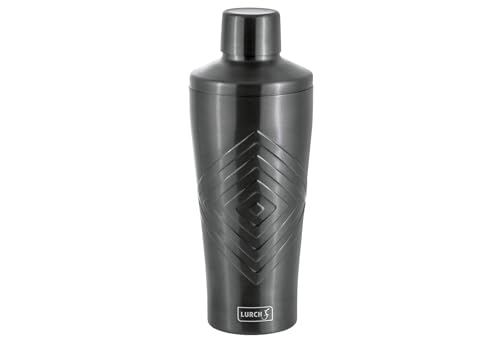 Shaker da cocktail 600 ml 3 pezzi con colino integrato fumo grigio