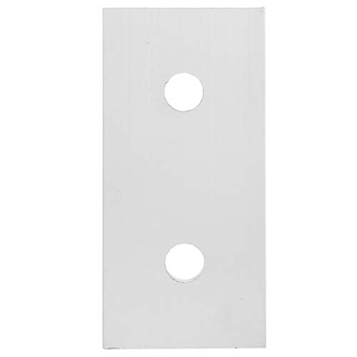 10 Stück 2-Loch-Aluminium-Verbindungsplatte Vertikale Verbindungsplatte Bauindustrie Aluminium-Rahmenstruktur(2020-2 Hole)