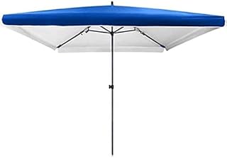 HZH Guarda-chuva Mesa ao ar livre Guarda-chuva Guarda-sóis 2,7M Jardim Varanda Meio Guarda-chuva Semicircular com Manivela para Pátio Exterior Pequeno, Pára-sol Semi-Redondo Circular Terraço Mercado