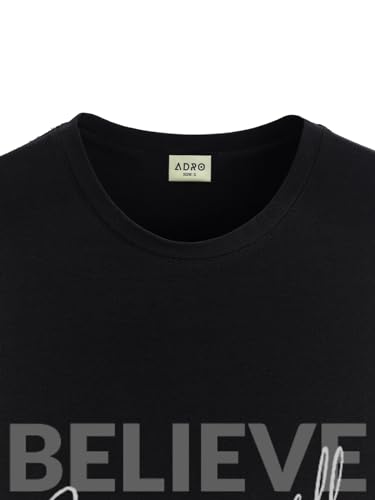 Image of ADRO Tshirt for Men | Printed T Shirt for Men | 100% Cotton Regular Fit T-Shirt |Printed T Shirt