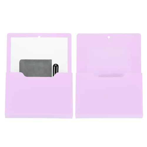 Porte-documents magnétique PATIKIL violet | Lot de 2 organiseurs muraux de dossiers pour bureau