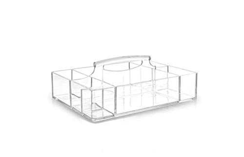 BINO Acrylic Makeup and Jewelry Organizer with Handle