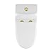 Ivy One Piece Toilet Dual Vortex™ Flush, Brushed Gold Hardware 1.1/1.6 gpf