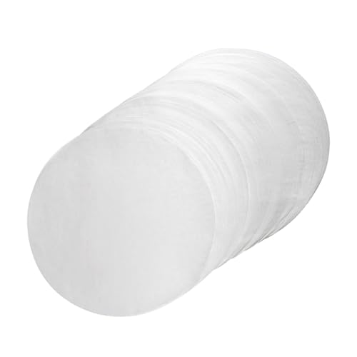 BRIGHTFUFU 200pcs Cake Paper Pad Oil-proof Cupcake Mat Dessert Paper Mats Party Supplies Non-stick 11cm Diameter