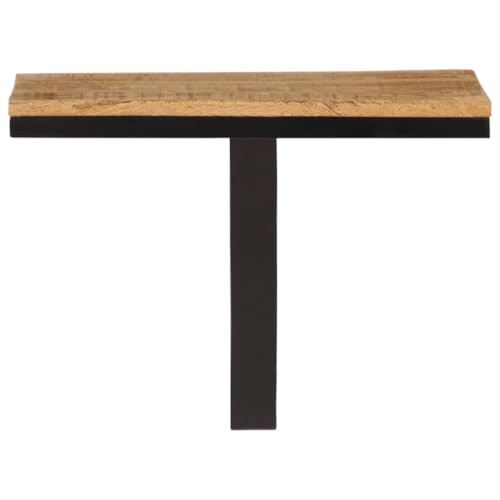 KTHLBRH Shelves Wall - Estantería de pared para especias (40 x 30 x 32 cm, madera maciza de mango y hierro, para dormitorio, cocina, baño, balcón