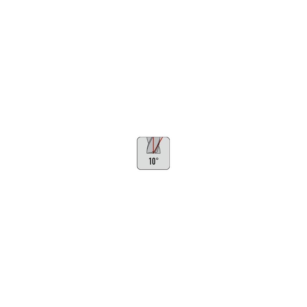 Alpen 152404550100 Woodruff Keyseat frese DIN 850D FL 45, 5 x 10 mm, 0 V, grigio