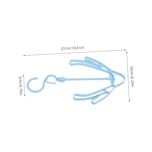 Rack secador para zapatos y botas 2 unidades azul miniatura 2