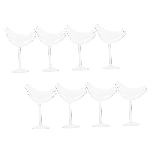 Verres à cocktail oiseau transparents faciles à laver pour fête et réception - 2