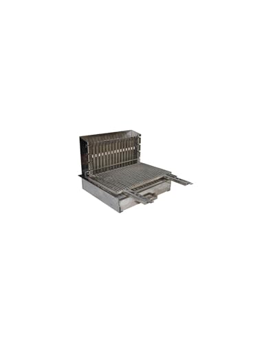 Barbecue Encastrable Inox Charbon de Bois - Plancha Tonio