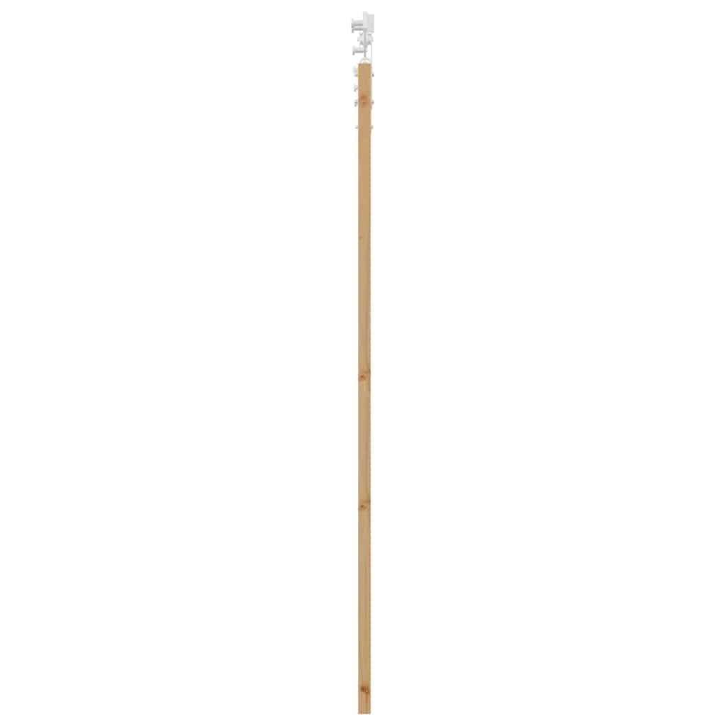 vidaXL Puerta Deslizante con Juego de Herrajes 73.5X198.5 cm Madera Maciza de Pino Interior Vidrio 'Orkdal'Rústica Doble Separador de Ambientes Closet Sala de Estar