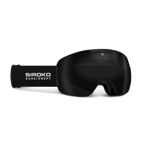 SIROKO Gafas de sol para esquí y snowboard esquí y nieve G-CORE Kitzbühel Negro