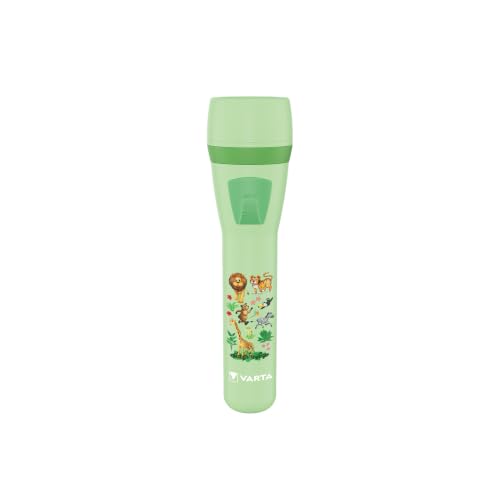 Varta Linterna infantil Kids, diseño jungla, cristal protector ocular,