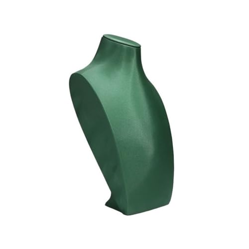Présentoir à bijoux buste collier vert pour éviter les nœuds de chaînes - 2