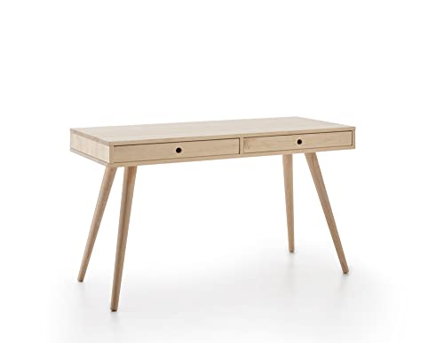 HOGAR24 ES | Venus | Escritorio Oficina | Escritorio despacho Madera Maciza Natural | Color Natural | Medidas: 100 cm x 50 cm x 75 cm