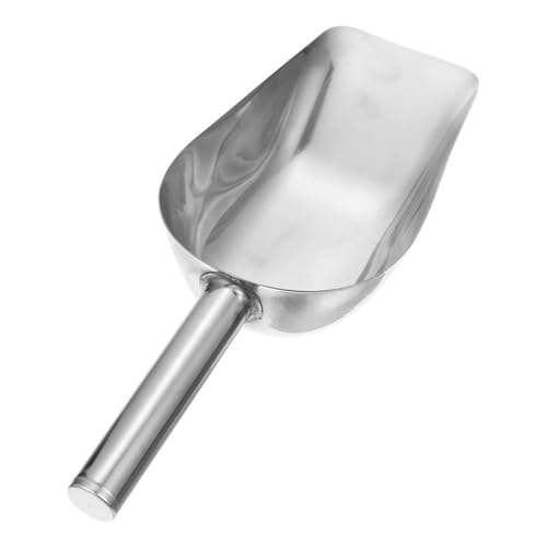 Cabilock Stainless Steel Food Scoop Multipurpose Ice Scoop Flour Shovel Grain Shovel for Parties Buffets Weddings Capacity Easy to Clean Kitchen Gadget