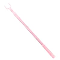 BESPORTBLE Telescopic Clothes Pole with Hook Flexible Retractable Closet Rod for Easy Hanging and Drying Extended Clothesline Stick for Home Use Pink