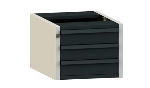 Bloc de Rangement 3 tiroirs Bois pour établi - Hauteur 100 mm | Optim