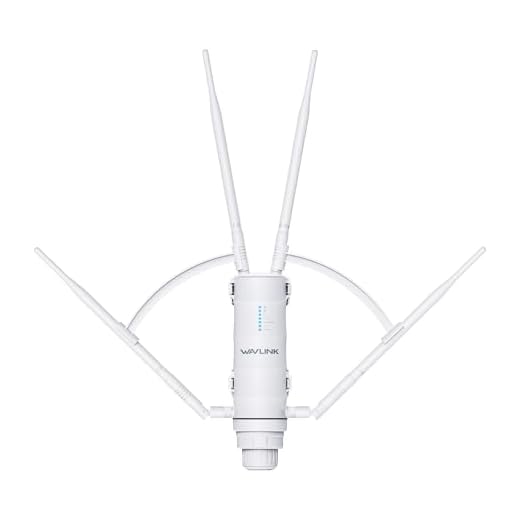 WAVLINK AC1200 High Power Outdoor Weatherproof WiFi Range Extender/Wireless Access Point/Mesh with Passive POE, Dual Band 2.4GHz 300Mbps+5.8 GHz 867Mbps, 4x7dBi Detachable Omni Directional Antenna