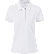 AjezMax Damen Poloshirt Kurzarm Baumwolle Golf Polohemd Atmungsaktiv Fitness Sport Sommershirts