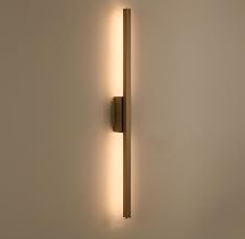 Arandela Moderna Slim Linear 1 Perfil p/Fita LED (inclusa) - 60cm (Preto com LED amarela)