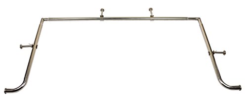 MERIVILLE 1-Inch Diameter Bay Window Curtain Rod Set for Bayview Windows, Satin Nickel Finish MERIVILLE 1-Inch Diameter Bay Window Curtain Rod Set for Bayview Windows, Satin Nickel Finish