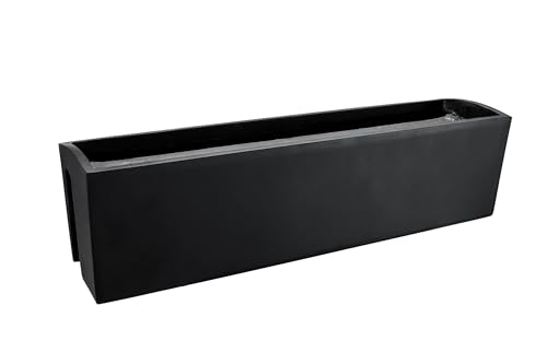 VIVANNO Balkonkasten Blumenkasten Fiberglas BALKONA Classic (22x80x19 cm,...