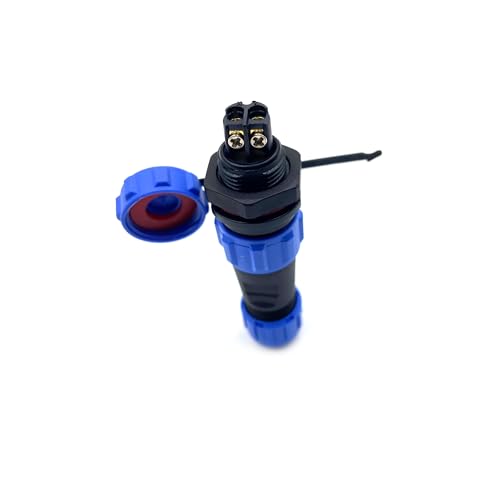 Connettore Spina aeronautica SP13 2 pin senza saldatura a 2 pin IP68 impermeabile e antipolvere 250 V 13 A cavo a crimpare a vite 14 AWG