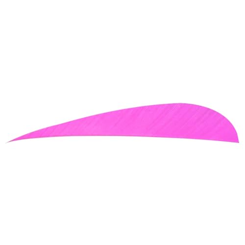 TRUEFLIGHT Feathers PARABOLIC Solid Color 4 LW Pink 100/PK.