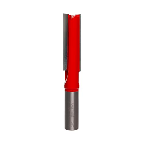 Image of Freud 12-142: 5 /8 inch (dia.) Double Flute Straight Bit with 1 /2 inch shank, 4 inch overall length