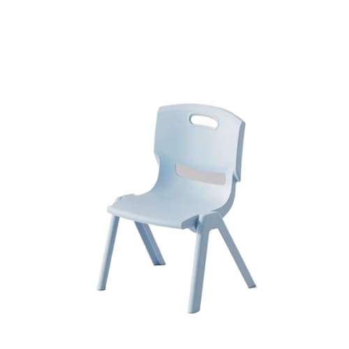 Riazdiw 子ども椅子 キッズチェア 子供用スツール ミニチェア 子供用の椅子 プラスチック イス 背もたれ付き 座面ゆったり 厚め 滑り止め 軽量 携帯便利 スタック可能 省スペース 幼稚園 保育園 家庭用 (ブルー,座高さ20cm)