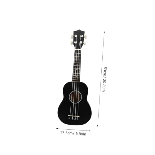 KICHOUSE Ukelele Guitarra Juguetes Musicales Juguetes Instrumentos Musicales Mini Instrumentos Black Madera