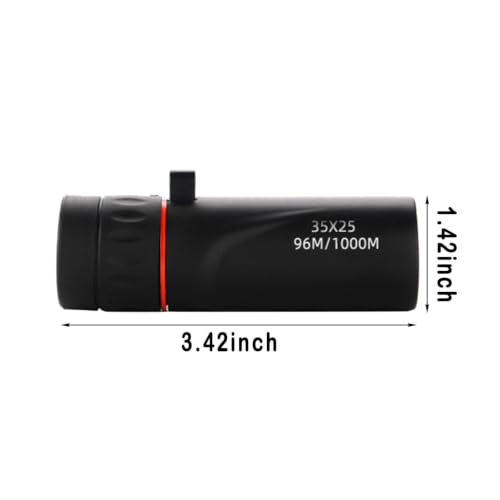 Mini Binoculars, 3x1 Inch 0.2 LB Waterproof Phone Holder High Power Compact Light Binoculars for Adults,Portable Pocket Small Telescope for Bird Watching Hunting Camping Concerts Travel，Black - image 2