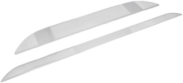 Toworldit Interior Accessories Stainless Steel Speaker Horn Trim Decoration Cover Compatible with Ford Mustang Mach-E 2021 2022 (Silver, 2pcs/Set Front Engine Dust Gauze Trim Cover)