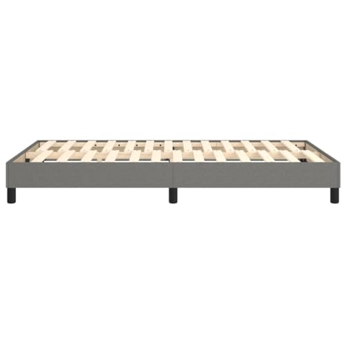 DYRJDJWIDHW boxspringbett 180x200,Bett 180x200,boxspringbett Boxspringbett Dunkelgrau 120x200 cm Stoff – Bild 7