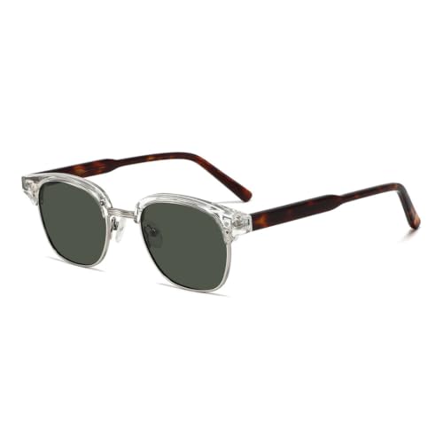 Lunettes de soleil polarisées demi-monture classique protection UV conduite mixte