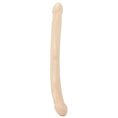 Doc Johnson Classic - Smooth Double Header - 18 Inch - Double-Sided Dildo - White (0210-00-Am) #TOP5