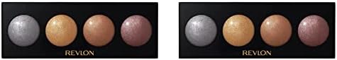 REVLON Crème Eyeshadow Palette, Illuminance Eye Makeup with Crease- Resistant Ingredients, Creamy Pigmented in Blendable Matte & Shimmer Finishes, 715 Precious Metals, 0.12 Oz (Pack of 2)