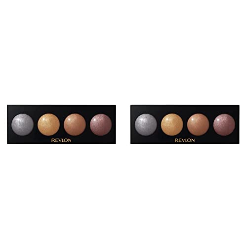 Revlon Crème Eyeshadow Palette, Illuminance Eye Makeup With Crease- Resistant Ingredients, Creamy Pigmented In Blendable Matte & Shimmer Finishes, 715 Precious Metals, 0.12 Oz (Pack Of 2) #TOP11