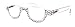 The Half Moon, Clear Translucent, Bling Women Reading Glasses Adorned w Clear Genuine European Crystals +1.25 +1.50 +1.75 +2.00 +2.25 +2.50 +2.75 +3.00 +3.50 +4.00. NY Fifth Avenue.