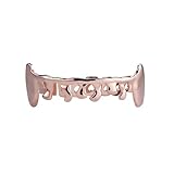 CARACTÉRISTIQUES DES GRILLZ : Ces grillz dentaires, conçus pour embellir vos dents, sont composés de grilles plaquées or pour le haut et le bas, sans zirconiums apparents. Ils couvrent toutes vos dents visibles. Fabriqués en laiton de haute qualité plaqué or/argent, ils sont d'une qualité exceptionnelle.