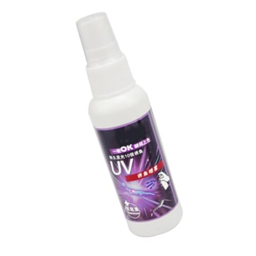 MonoSora Spray de aroma de pesca, 50 ml, líquido fluorescente UV para cebo vivo, diseño de doble cubierta a prueba de fugas para pesca en agua dulce y salada