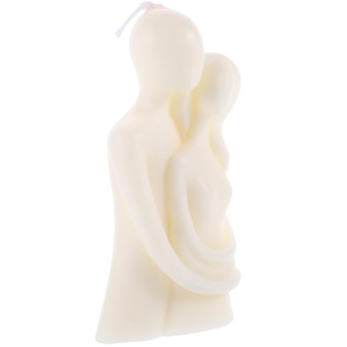 ibasenice Bougie Parfumée Couple Enlacé en Cire de Soja Blanche Mini-Bougie Décorative Parfumée Petit Muguet Ornement Intérieur Relaxant pour Décoration...