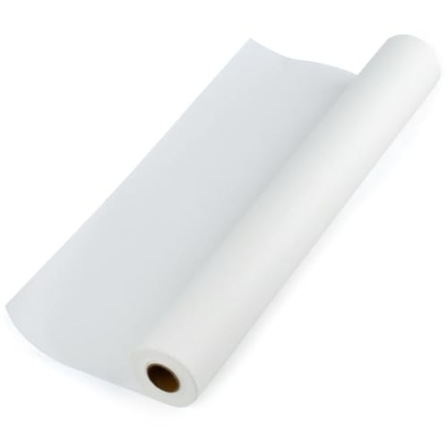 OTYMIOW Papier Calque en Rouleau Largeur 43cm x 50m Transparent Papier Patron Couture Papier Calque Rouleau pour Bouquets et Emballages Cadeaux Croquis et Traçage,...
