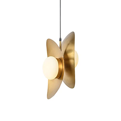 Lustre nordique art d'exception avec boom rigide et finitions double tête post-moderne
