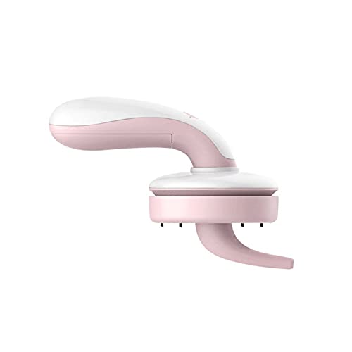 Aspirador de mano portátil rosa con carga USB para coche y escritorio 2