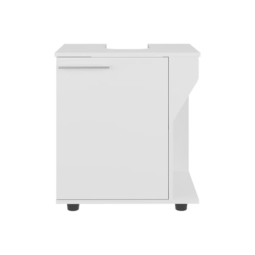 Gabinete de almacenamiento bajo fregadero Geelife, diseño compacto, con dos estantes para organizar artículos de baño, blanco, tablero de partículas, 16.3 in L x 22 in An x 24.4 in Al miniatura 7