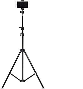 MOBILITO 7 feet S25 71 inch Mobile Tripod Stand s25 Big Foldable Mobile Tripod Stand with 360 & Mobile Holder Bracket,4 Section Adjustable Travel Mobile Tripod Stand(360+Holder)
